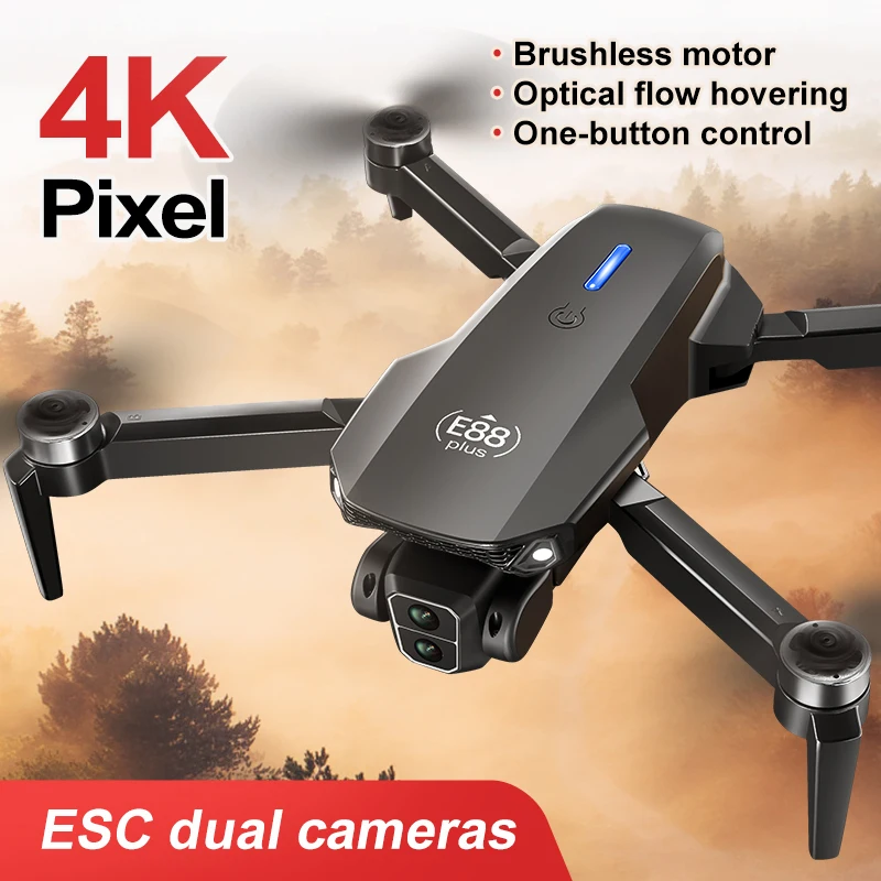 New E88 Plus Quadcopter Drone: - đánh giá và giá Drone Camera Night Vision